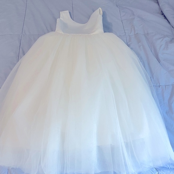 Flower Girl/Communion Dress White Size 6 - Picture 5 of 9